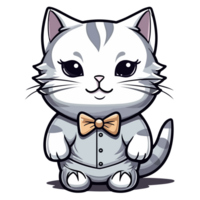 Lovely Cat - Kawaii Style - png