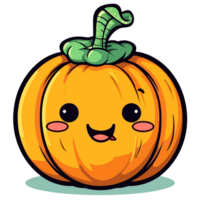 halloween pompoen - ai gegenereerd png