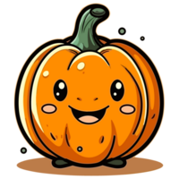 Halloween citrouille - ai généré png