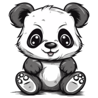 Cute Panda - png