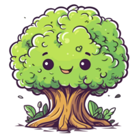 hermosa árbol - ai generado png