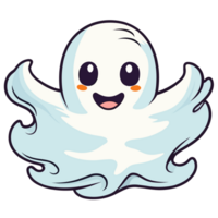 Halloween huer - fantôme - ai généré png