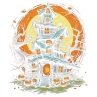 halloween ontwerp - ai gegenereerd png