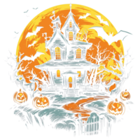 Halloween design - ai generato png