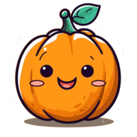 halloween pompoen - ai gegenereerd png