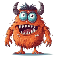 kawaii Monster- - - ai generiert png