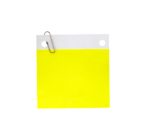 Yellow spiral sheets paper with clip png