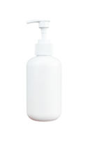 white plastic bottle with press pump png