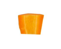 Slice of orange carrot isolated png