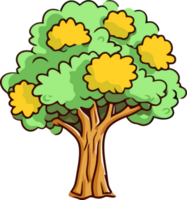 fesselnd Frühling Baum Kunst Illustration png