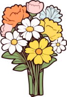 délicieux printemps fleurs dans une bouquet png