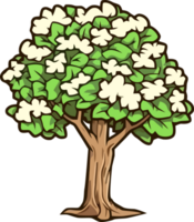 expressif printemps arbre illustration png