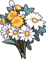 serein printemps fleurs dans une bouquet png