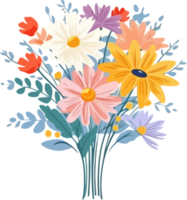 rustikal Sommer- Blume Strauß, Jahrgang Garten Charme png