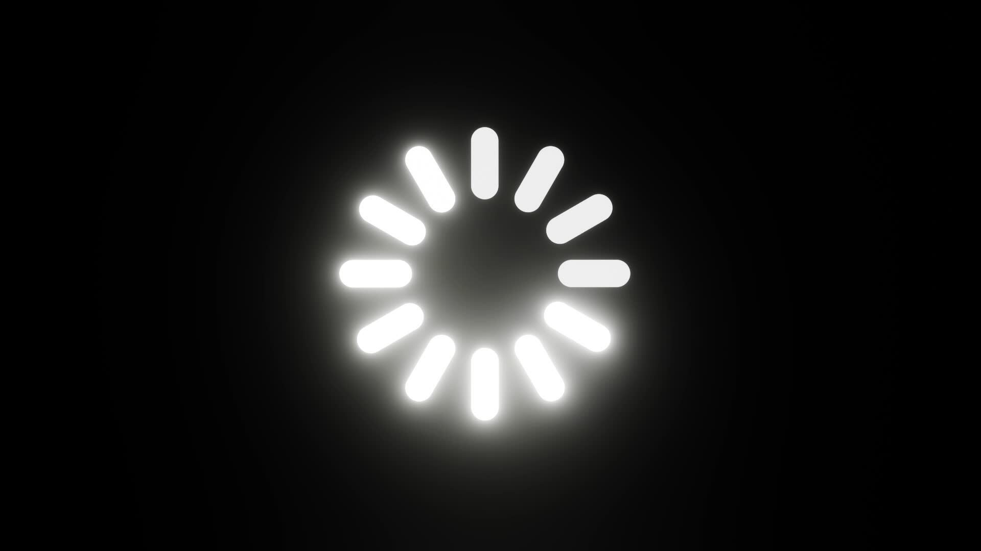 3d video of light loading animation with black background 24478309 ...