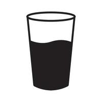 Bebiendo vaso icono vector