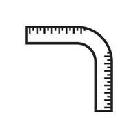 ruler icon vector