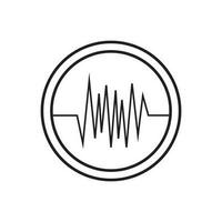 heartbeat icon vector
