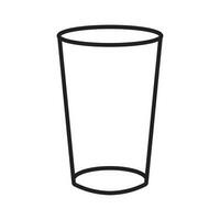 Bebiendo vaso icono vector