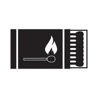 wooden match icon vector