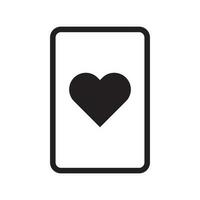 playing card icon vector