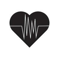 heartbeat icon vector