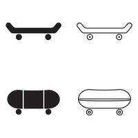 skateboard icon vector