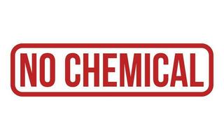 No Chemical Rubber Stamp Seal Vector