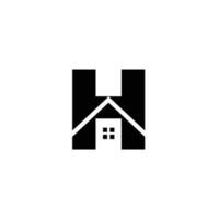 h logo letra diseño símbolo vector