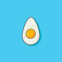 Free vector an egg in cartoon style