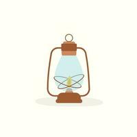 Lantern camp, Hiking and Camping Equipment Illustration vector