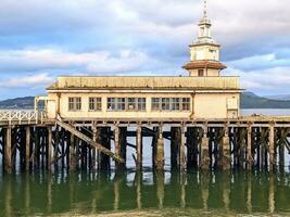 Building on the Victorian Pier at Dunoon, Scotland photo