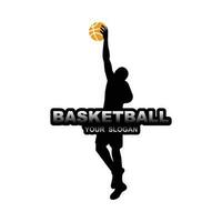 plantilla de diseño de vector de logo de baloncesto