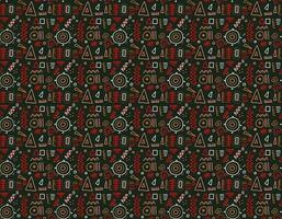 Hand drawn abstract seamless pattern  ethnic background vector
