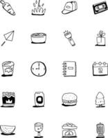 icon set of play everything vector