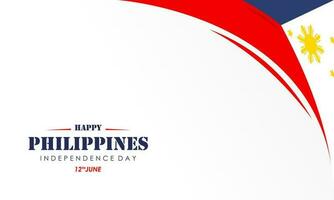 celebrando el Filipinas independencia día bandera antecedentes vector