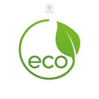 eco simpático icono símbolo modelo para gráfico y web diseño colección logo vector ilustración