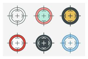 Target icon symbol template for graphic and web design collection logo vector illustration