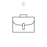 Briefcase icon symbol template for graphic and web design collection logo vector illustration