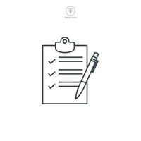 Contract icon symbol template for graphic and web design collection logo vector illustration