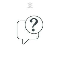 Question Mark icon symbol template for graphic and web design collection logo vector illustration