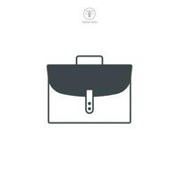 Briefcase icon symbol template for graphic and web design collection logo vector illustration