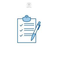 Contract icon symbol template for graphic and web design collection logo vector illustration