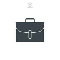 Briefcase icon symbol template for graphic and web design collection logo vector illustration