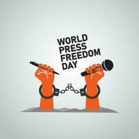 world press freedom day vector illustration. World Press Freedom Day. May 3 press freedom day concept. End Impunity for Crimes against Journalists.