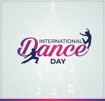 International Dance Day. Template for background, banner, card, poster. vector illustration.