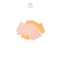 Handshake icon symbol template for graphic and web design collection logo vector illustration