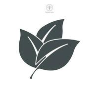 leaf ecology nature Icon symbol template for graphic and web design collection logo vector illustration