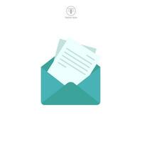 Email Open envelope icon symbol template for graphic and web design collection logo vector illustration