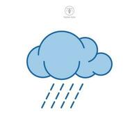 lluvia nube icono símbolo modelo para gráfico y web diseño colección logo vector ilustración